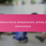 Appaloosa Horse: temperament, activity level, environment