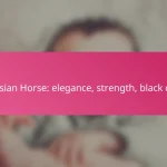 Friesian Horse: elegance, strength, black coat