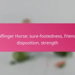 Haflinger Horse: sure-footedness, friendly disposition, strength
