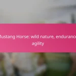 Mustang Horse: wild nature, endurance, agility