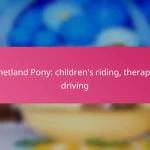 Shetland Pony: children’s riding, therapy, driving