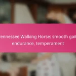 Tennessee Walking Horse: smooth gait, endurance, temperament